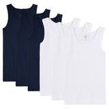 Sanetta Jungen Unterhemd 6er Pack - Shirt ohne Arme, Tank Top, Basic, Organic Cotton