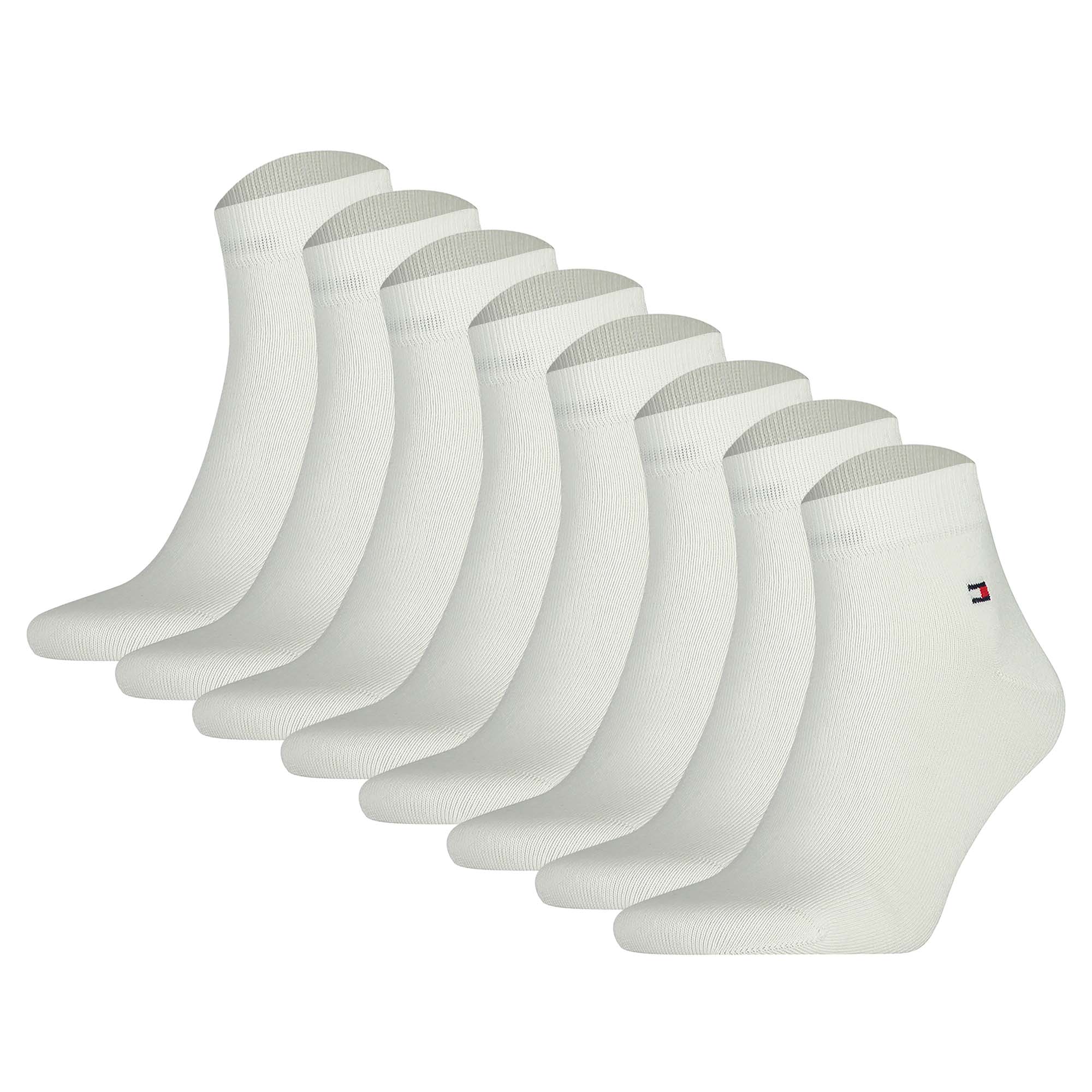 TOMMY HILFIGER Men's Quarter Socks, 8-pack - Sneaker, Plain