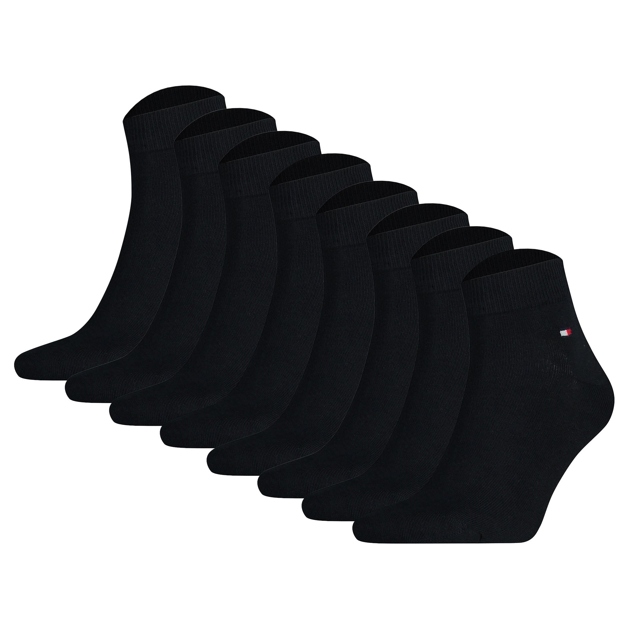 TOMMY HILFIGER Men's Quarter Socks, 8-pack - Sneaker, Plain