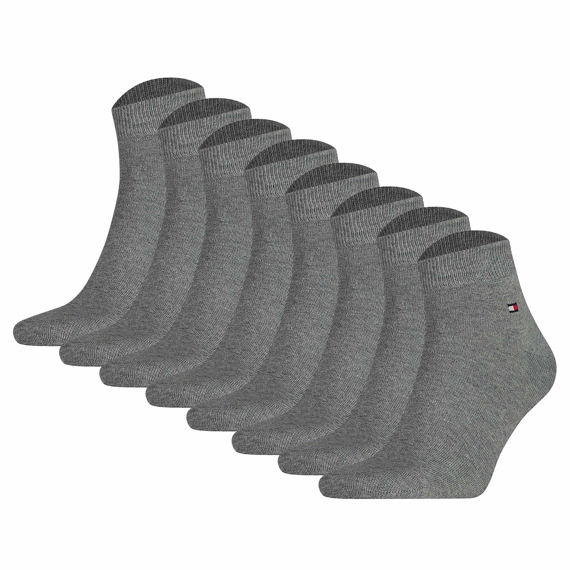 TOMMY HILFIGER Men's Quarter Socks, 8-pack - Sneaker, Plain