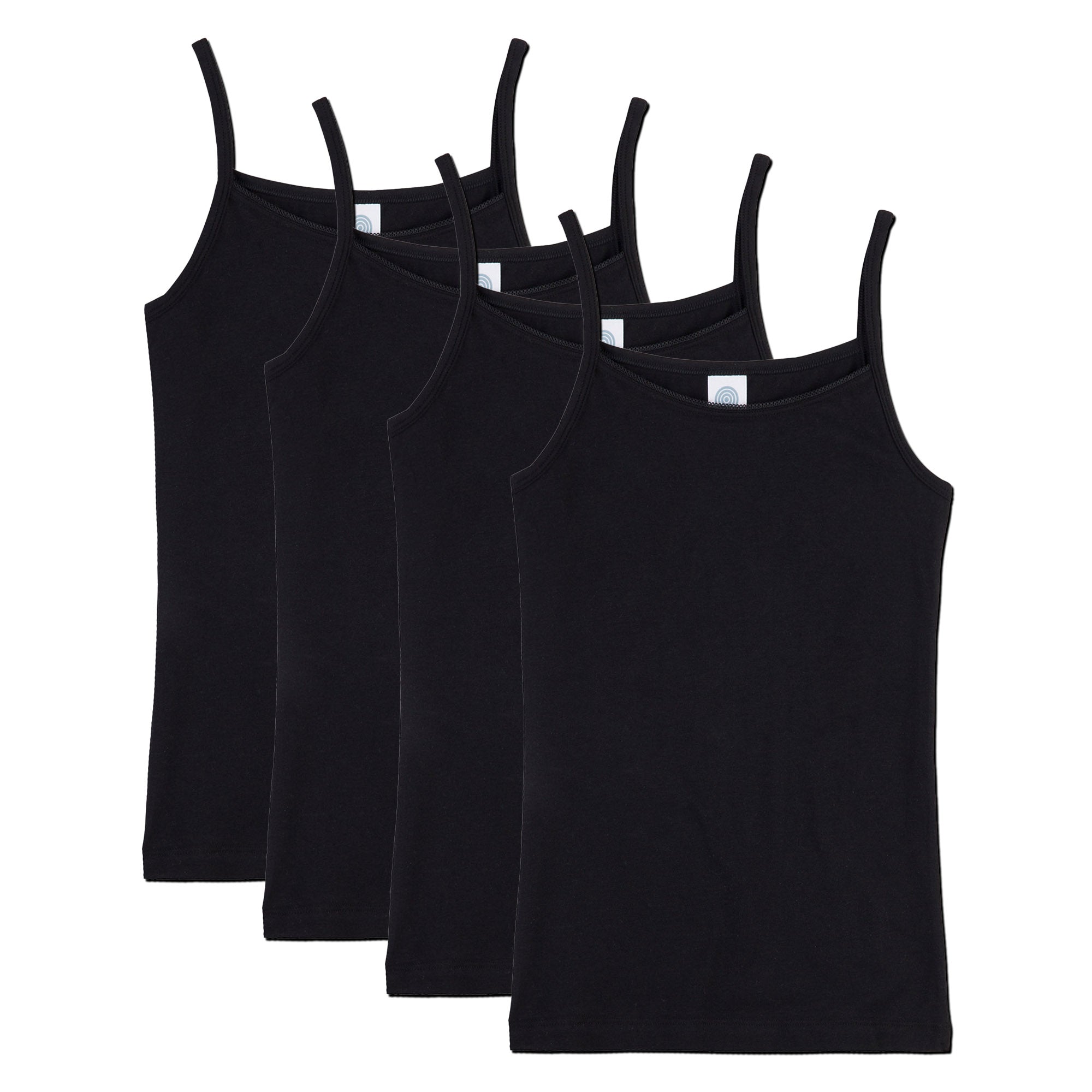 Sanetta Mädchen Unterhemd, 4er Pack - Shirt ohne Arme, Top