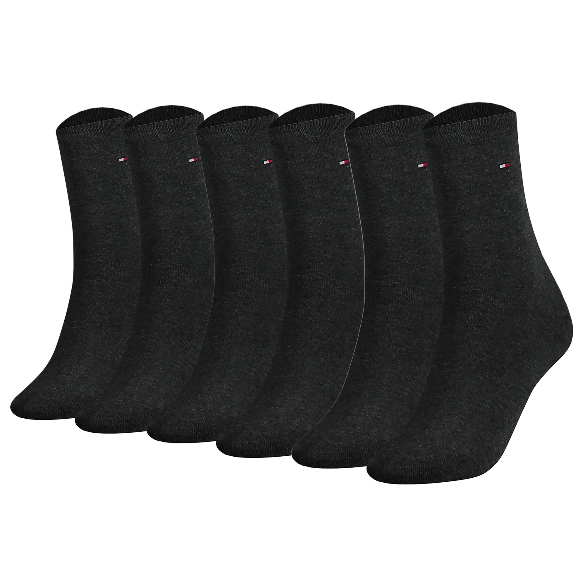 TOMMY HILFIGER Damen Socken, 6er Pack - Classic, Strümpfe, einfarbig