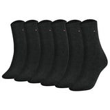 TOMMY HILFIGER Damen Socken, 6er Pack - Classic, Strümpfe, einfarbig