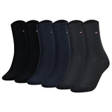 TOMMY HILFIGER Damen Socken, 6er Pack - Classic, Strümpfe, einfarbig