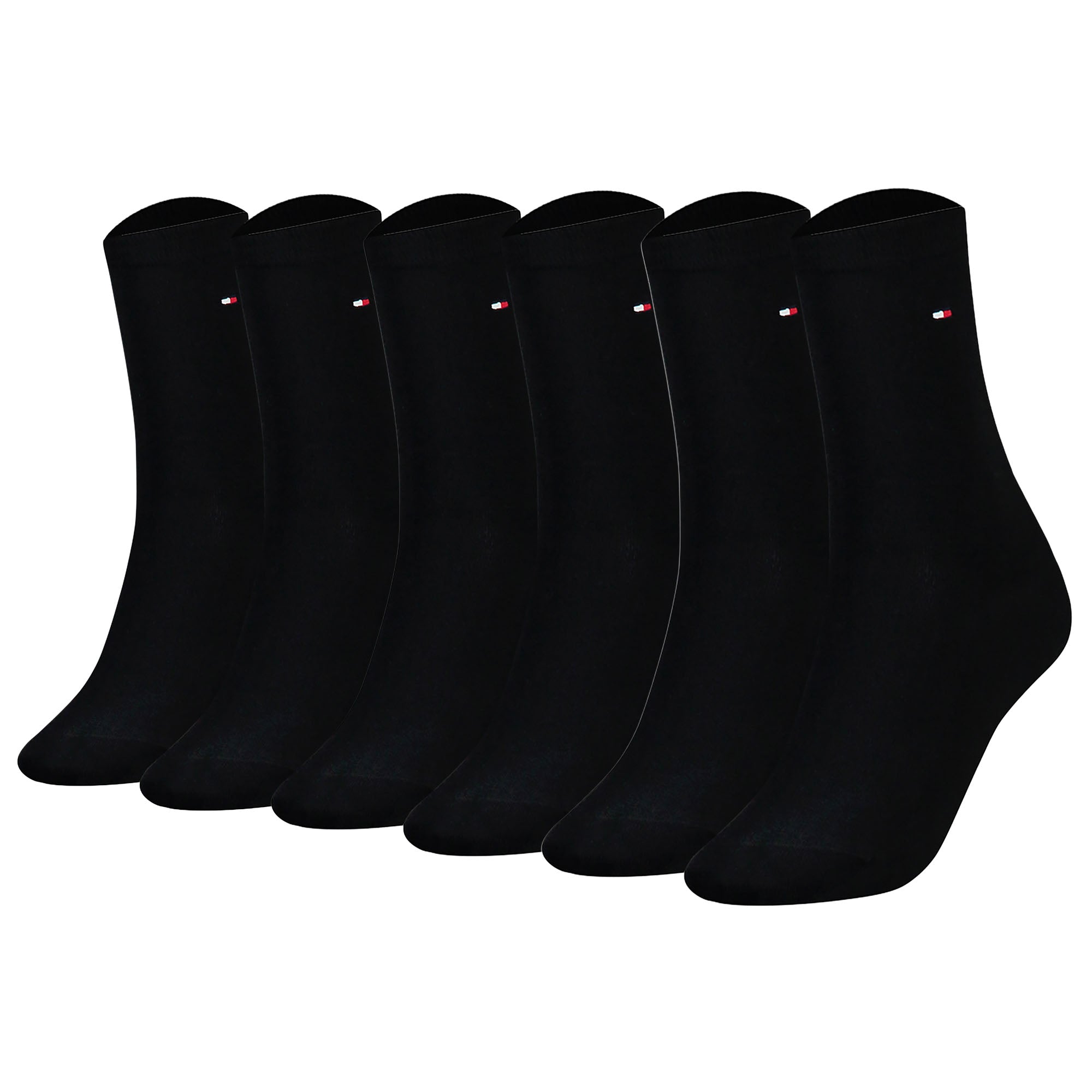 TOMMY HILFIGER Damen Socken, 6er Pack - Classic, Strümpfe, einfarbig