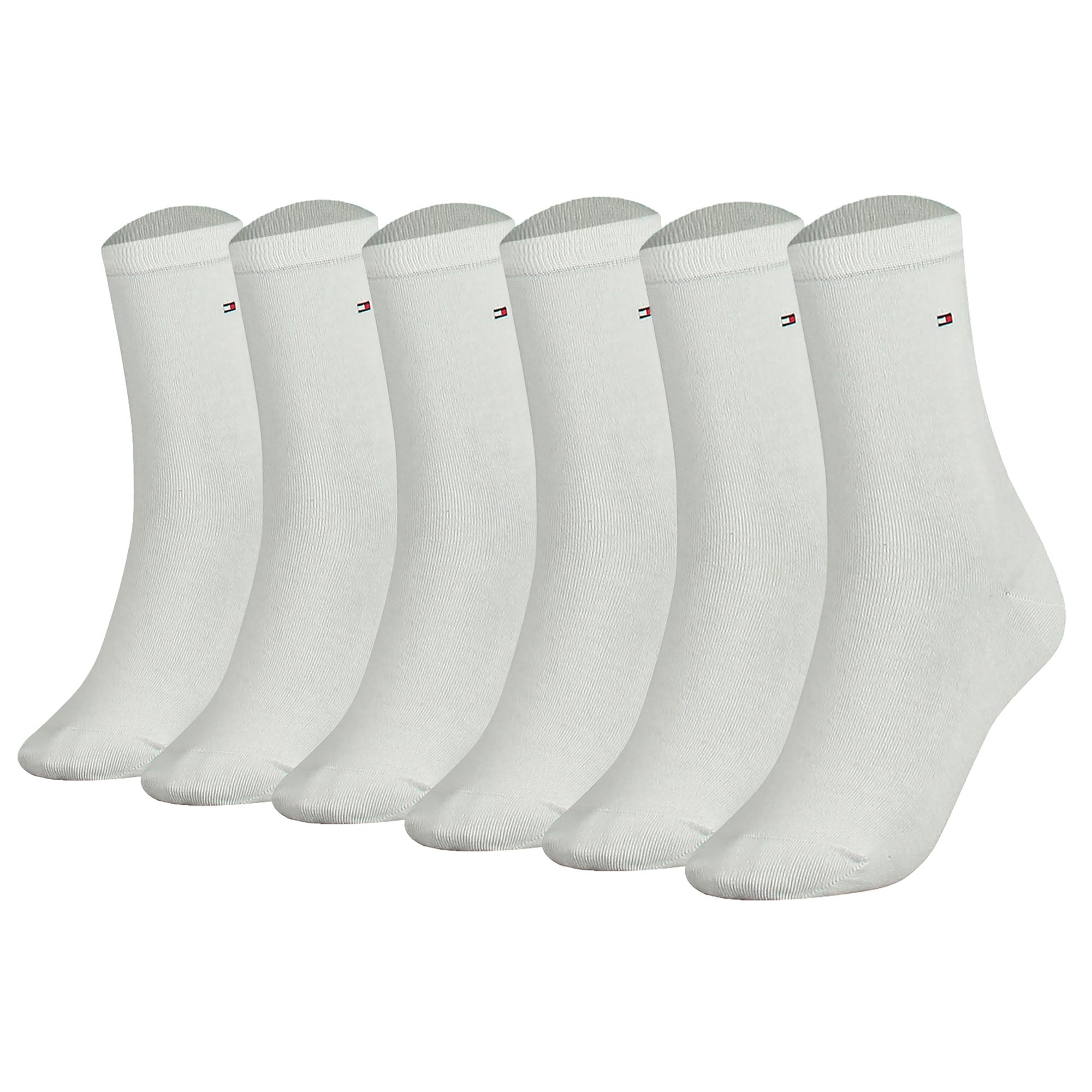 TOMMY HILFIGER Damen Socken, 6er Pack - Classic, Strümpfe, einfarbig