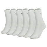 TOMMY HILFIGER Damen Socken, 6er Pack - Classic, Strümpfe, einfarbig