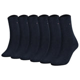 TOMMY HILFIGER Damen Socken, 6er Pack - Classic, Strümpfe, einfarbig