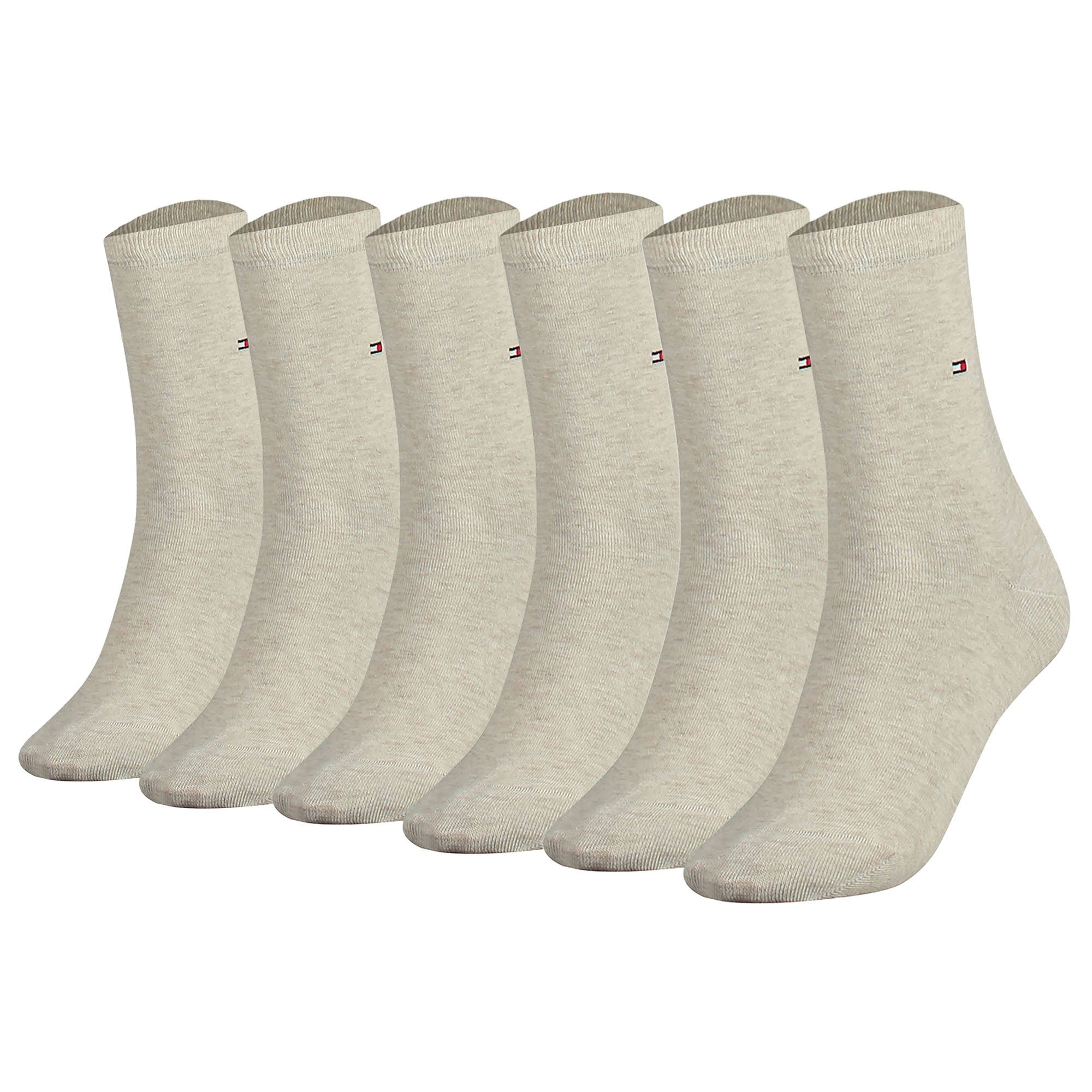 TOMMY HILFIGER Damen Socken, 6er Pack - Classic, Strümpfe, einfarbig