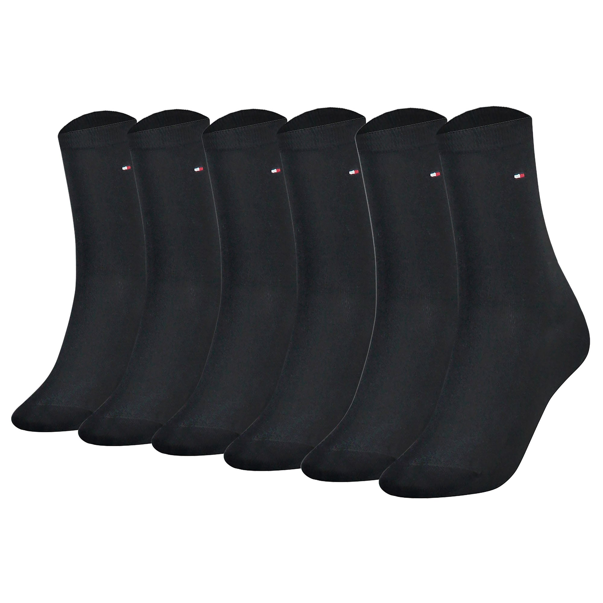 TOMMY HILFIGER Damen Socken, 6er Pack - Classic, Strümpfe, einfarbig