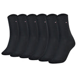 TOMMY HILFIGER Damen Socken, 6er Pack - Classic, Strümpfe, einfarbig