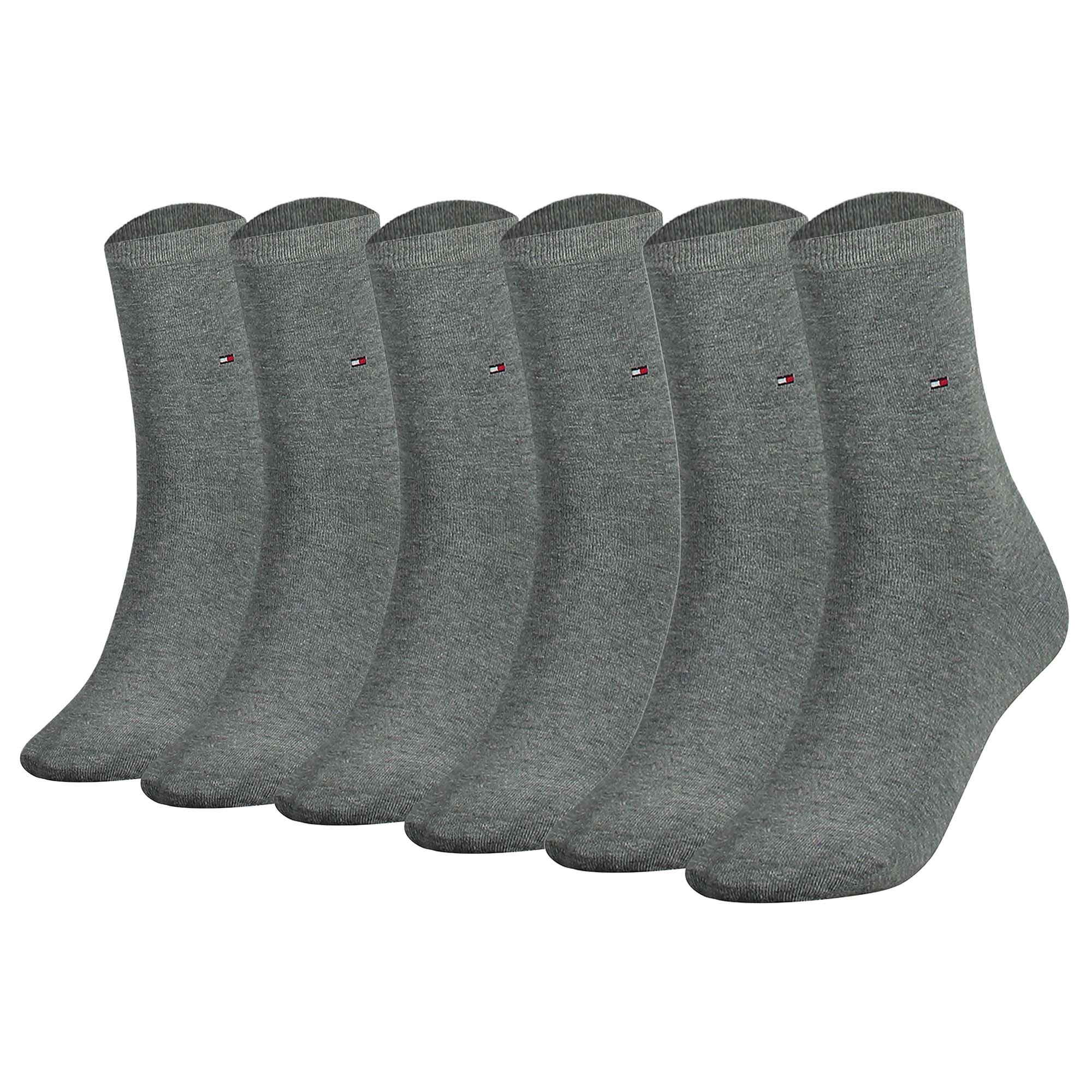 TOMMY HILFIGER Damen Socken, 6er Pack - Classic, Strümpfe, einfarbig