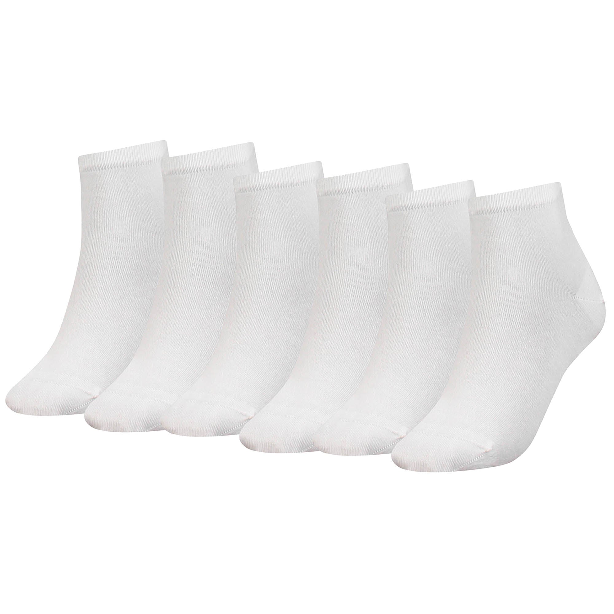 TOMMY HILFIGER Damen Quarter Socken, 6er Pack - TH, Baumwolle, 35-42, einfarbig