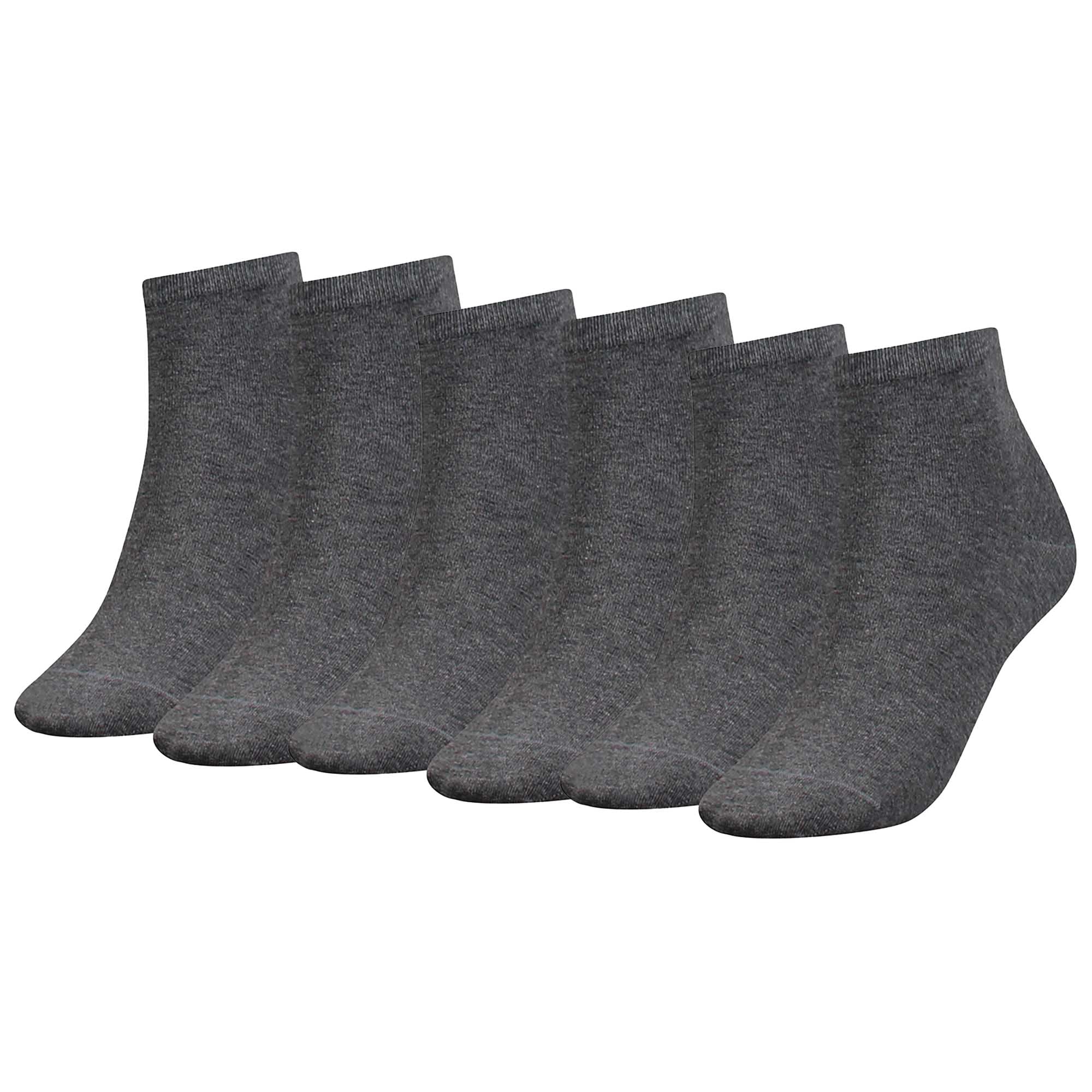 TOMMY HILFIGER Damen Quarter Socken, 6er Pack - TH, Baumwolle, 35-42, einfarbig