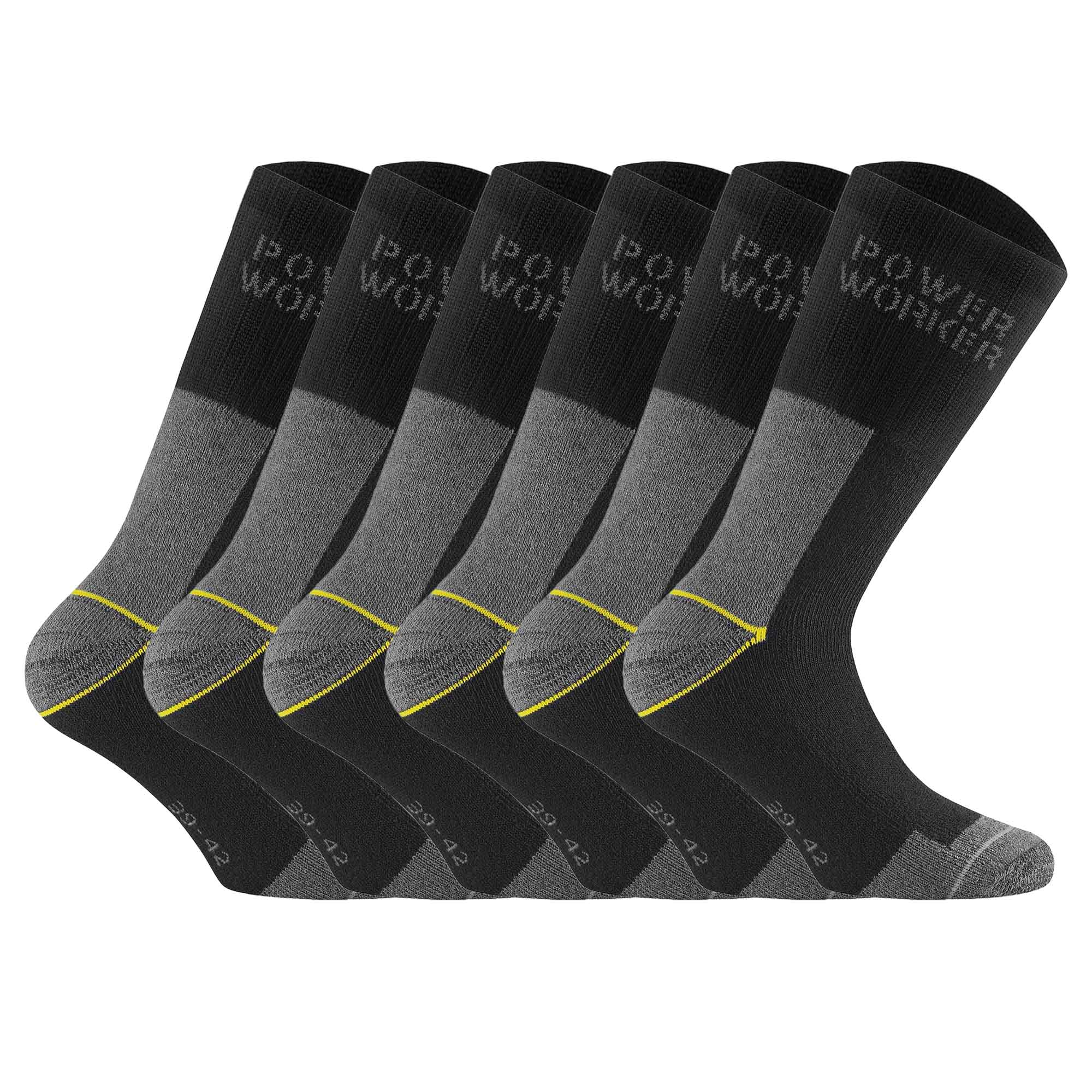 Rohner Basic Unisex Work Socks, 6-pack - Power Worker, padding