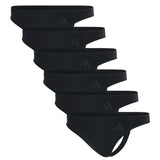 adidas women thongs, 6-pack - Sport Active Seamless, thongs, underwear, logo, solid colour