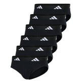 adidas men's briefs, 6-pack - Briefs, Active Flex Cotton, logo, solid colour
