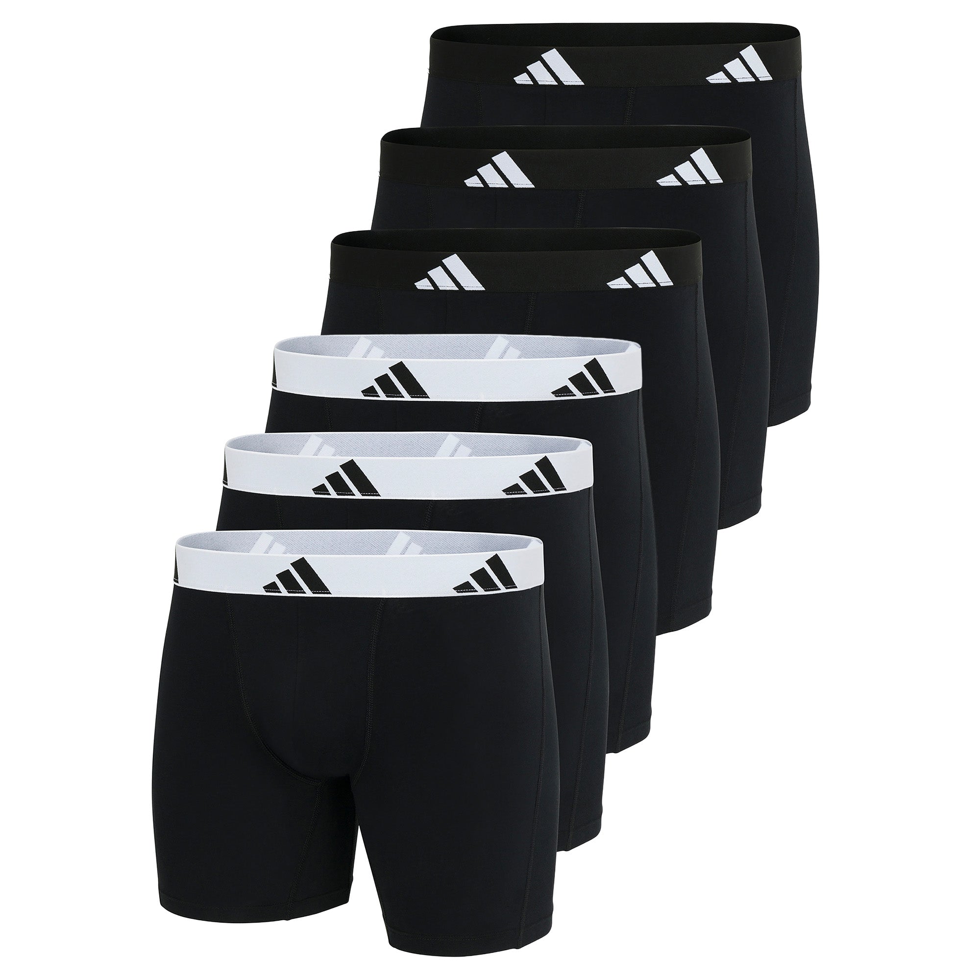 adidas Herren Boxershorts, 6er Pack - Boxer Briefs, Active Flex Cotton, Logo