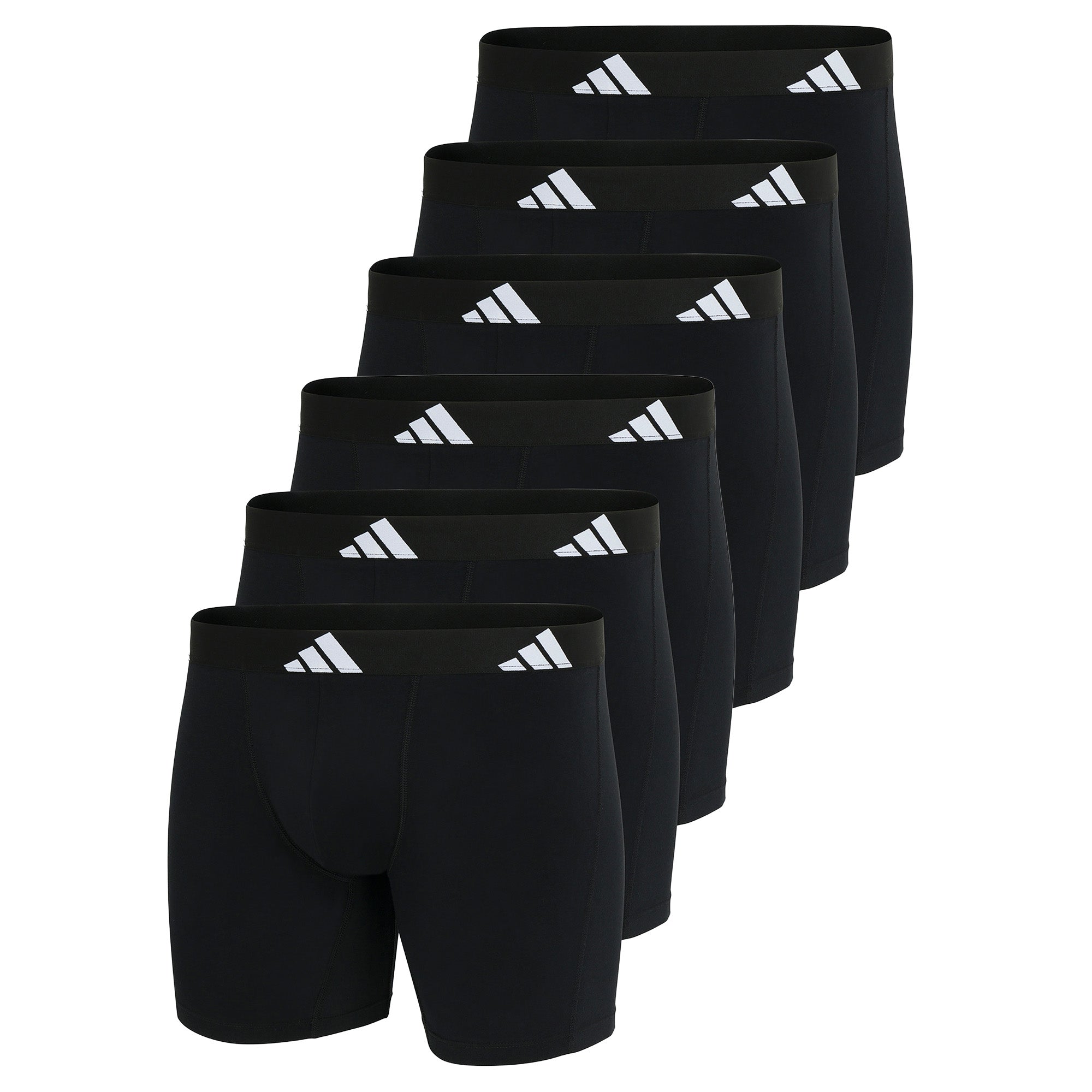 adidas Herren Boxershorts, 6er Pack - Boxer Briefs, Active Flex Cotton, Logo