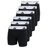 adidas men's boxer shorts, 6-pack - Boxer Briefs, Active Flex Cotton, Logo