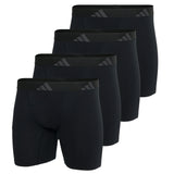 adidas Herren Boxershorts, 4er Pack - Ergonomic Boxer Brief 4PK, Active Flex Cotton, Logo
