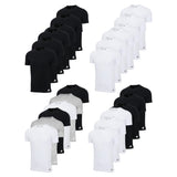 adidas Men T-Shirt, 6-pack - Crew Neck Shirt, Active Core Cotton, solid colour
