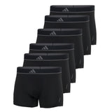 adidas men's boxer shorts, 6-pack - trunks, Active Micro Flex Eco, logo, single-coloured