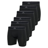adidas men's boxer shorts, 6-pack - Boxer Briefs, Active Micro Flex Eco, logo, solid colour