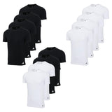 adidas Men T-Shirt, 4-pack - Crew Neck Shirt, Active Flex Cotton, solid colour