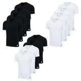 adidas Men T-shirts, 4-pack - V-Neck Shirt Active Flex Cotton, V-neck, solid colour