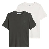 Marc O'Polo Denim Herren T-Shirt, 2er Pack - Slub-Jersey-Qualität, Regular Fit, Baumwolle, einfarbig