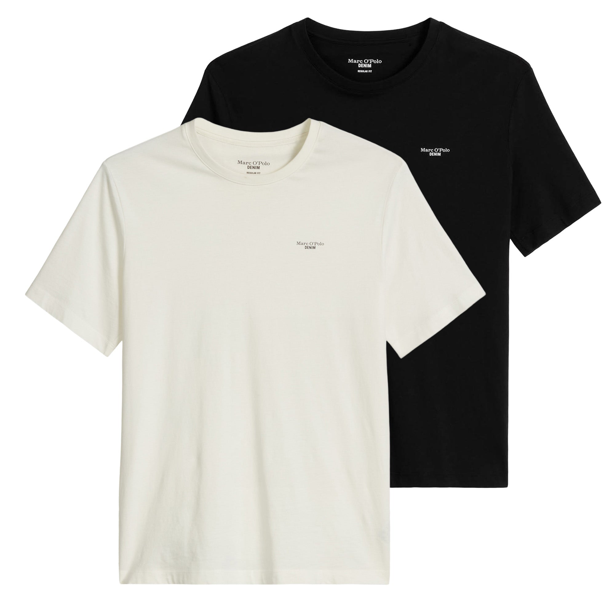 Marc O'Polo Denim Men's T-Shirt, 2-pack – Regular fit, cotton, logo, plain