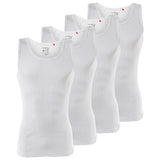 MUSTANG Herren Unterhemd 4er Pack, Tanktop, Doppelripp, True Denim, S-XXL