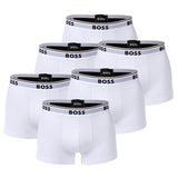 BOSS Men's Trunks, 6-pack - 6P Power, Boxer Shorts, Cotton Stretch, Logo, uni