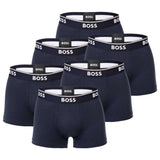BOSS Men's Trunks, 6-pack - 6P Power, Boxer Shorts, Cotton Stretch, Logo, uni