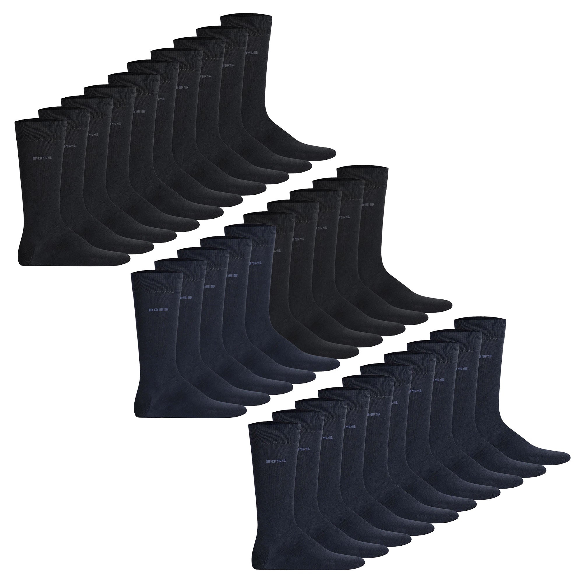BOSS Herren Socken, 10er Pack - Kurzsocken, Baumwolle, Multipack, einfarbig