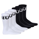 HUGO Herren Socken, 6er Pack - QS Iconic CC, gerippt, Logo, Baumwollmischung