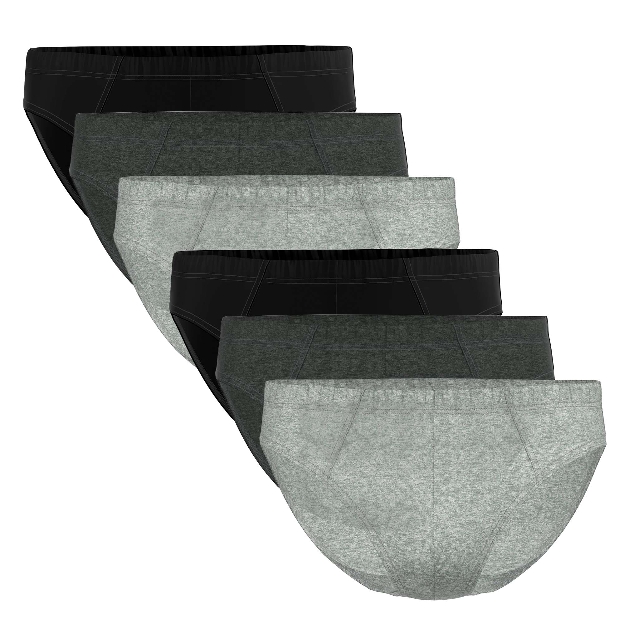 Seidensticker Herren Slips, 6er Pack - Brief 6-Pack, Single Jersey, Baumwollmischung, einfarbig