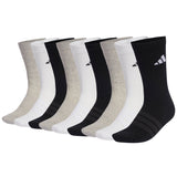 adidas Unisex Socks, 9-pack - Cushioned Sportswear Crew Socks, Logo, Stripe, Cushioned