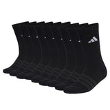adidas Unisex Socks, 9-pack - Cushioned Sportswear Crew Socks, Logo, Stripe, Cushioned