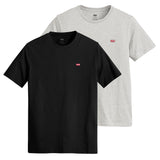 Levi's Herren T-Shirt 2er Pack - "Original Housemark Tee", Rundhals, Baumwolle
