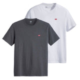 Levi's Herren T-Shirt 2er Pack - "Original Housemark Tee", Rundhals, Baumwolle
