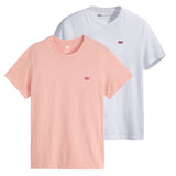 Levi's Herren T-Shirt 2er Pack - "Original Housemark Tee", Rundhals, Baumwolle
