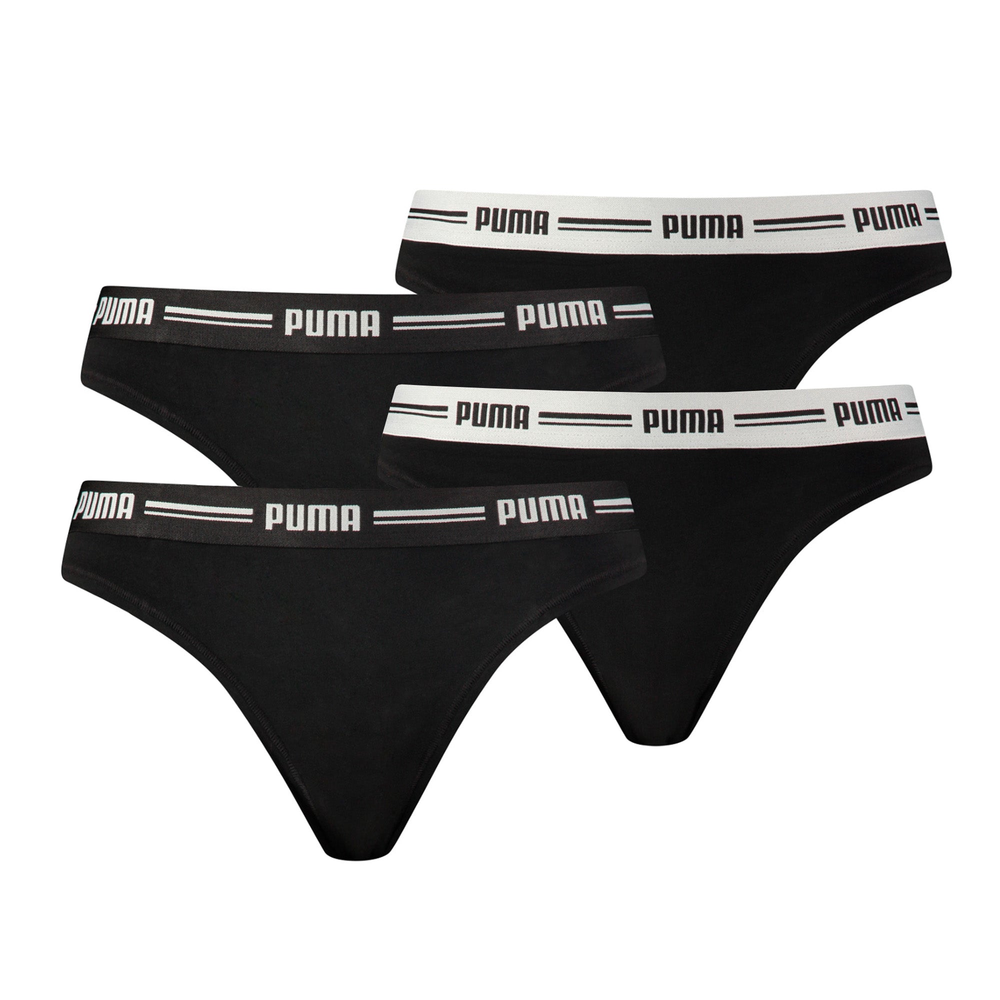PUMA Ladies String - Iconic, Soft Cotton Modal Stretch, Pack of 4