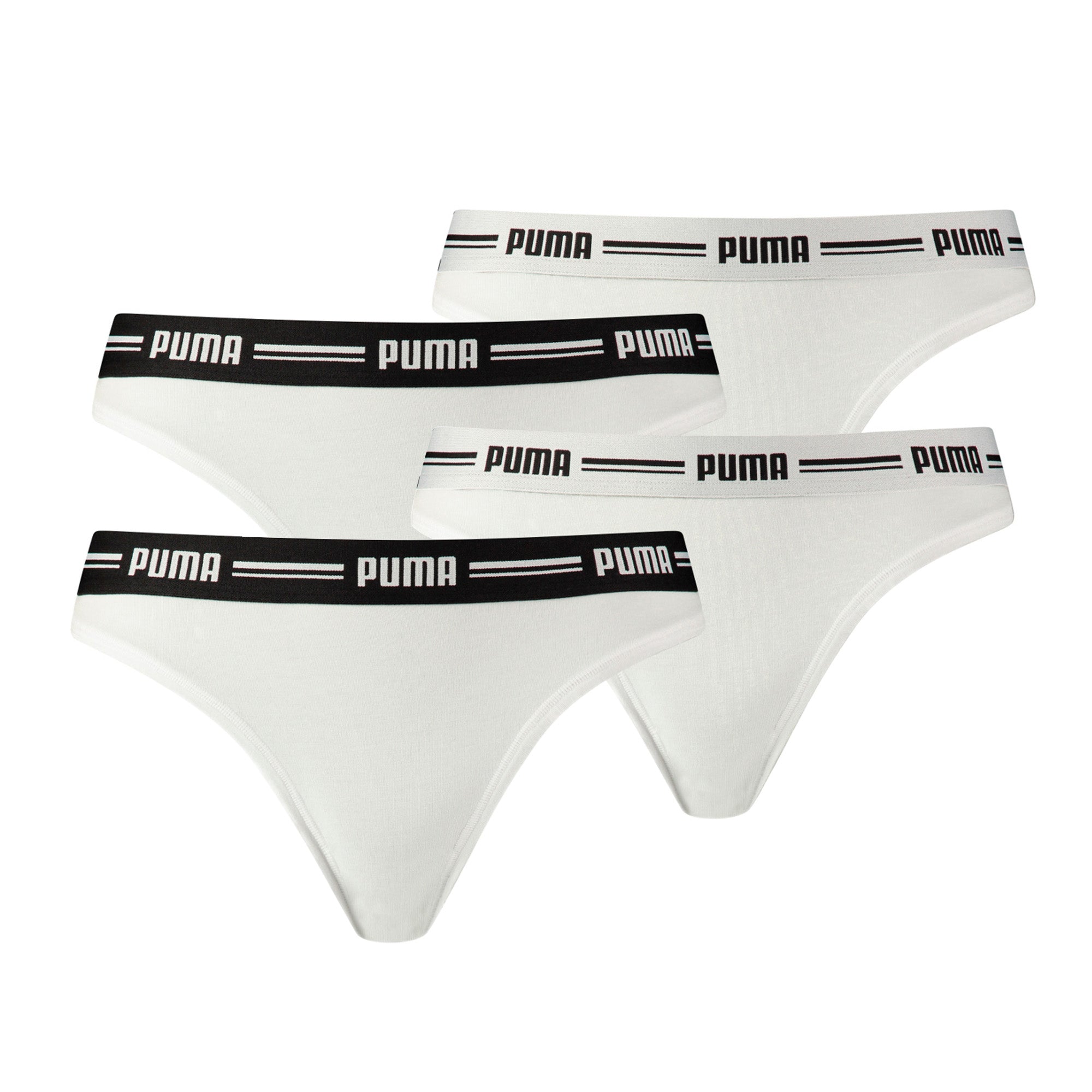 PUMA Ladies String - Iconic, Soft Cotton Modal Stretch, Pack of 4