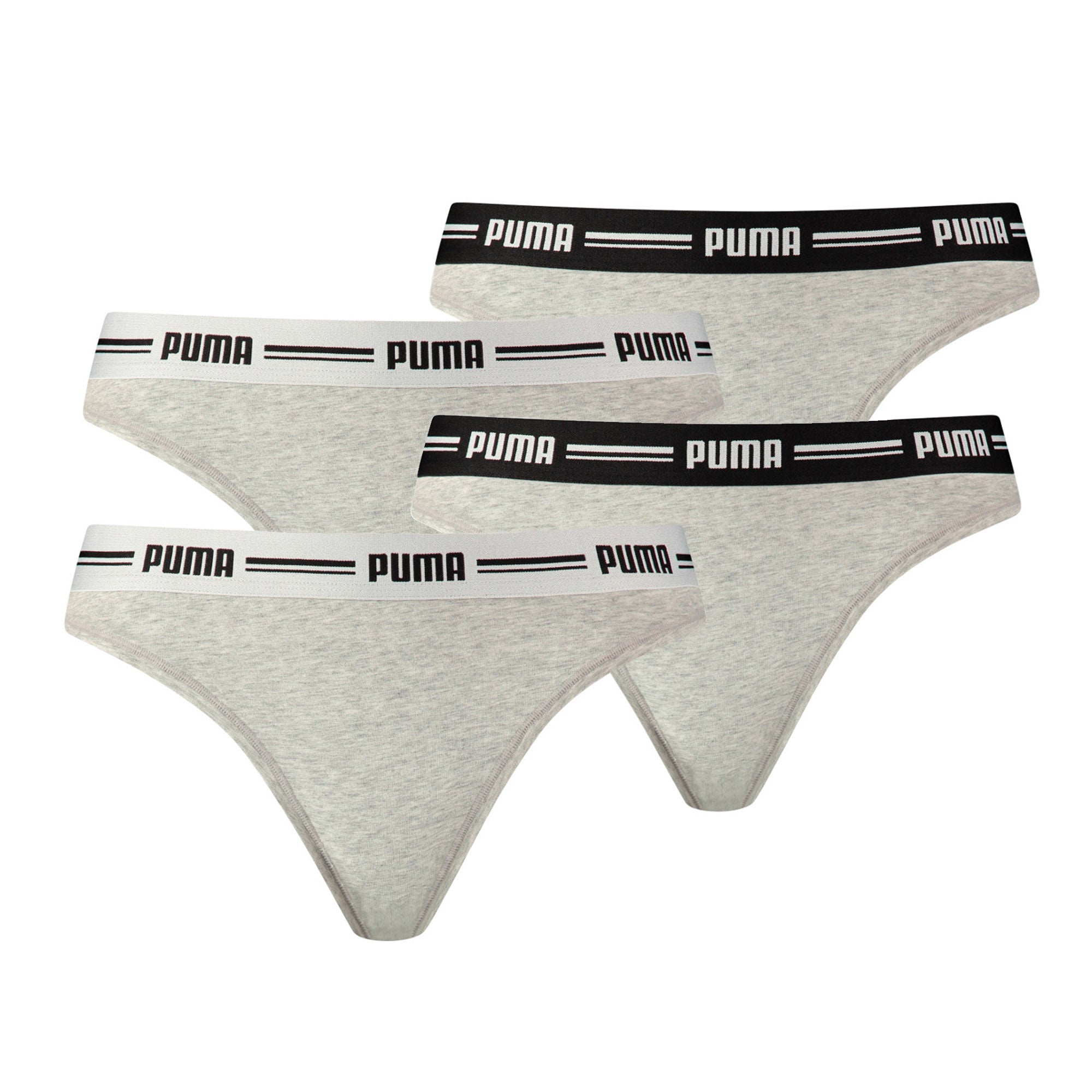 PUMA Ladies String - Iconic, Soft Cotton Modal Stretch, Pack of 4