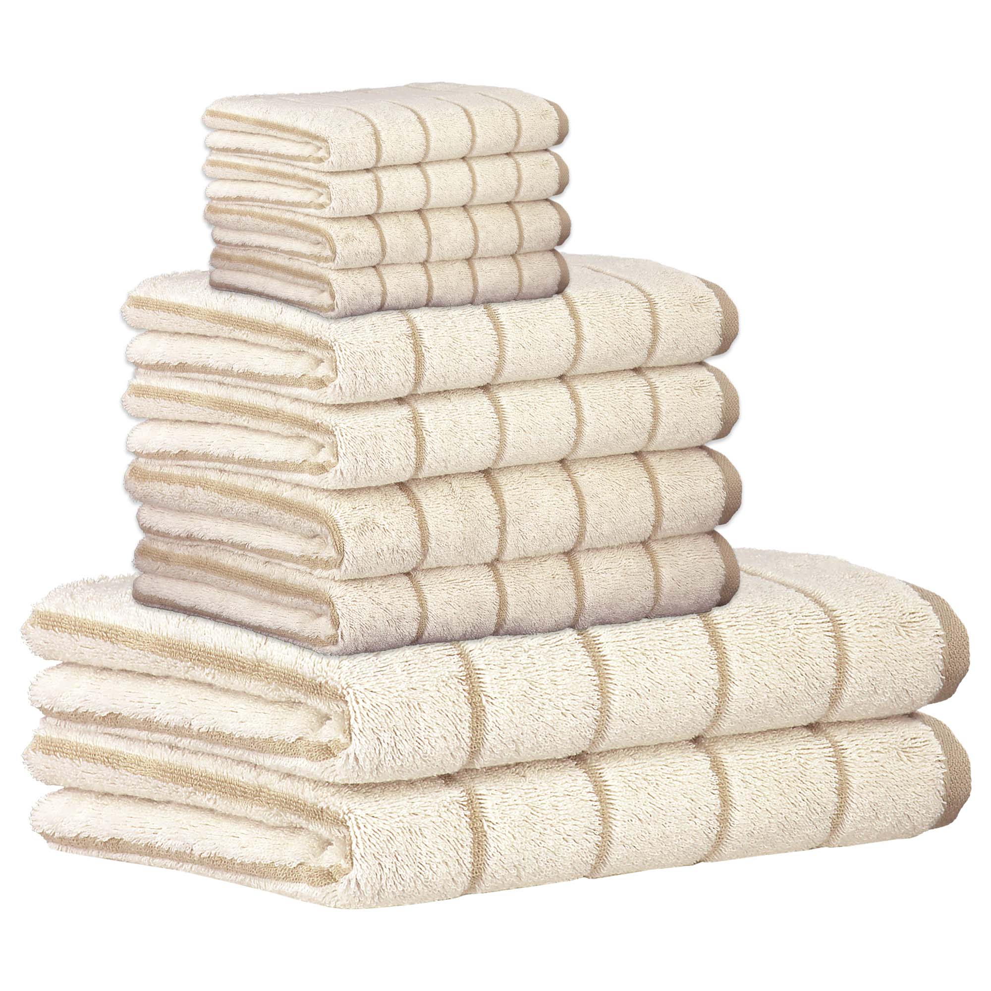 CAWÖ Handtuch Set, 10-tlg. - C Balance, 2x Duschtuch, 4x Handtuch, 4x Gästetuch