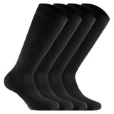 Rohner Basic unisex knee-high socks, 4-pack - Cotton II Long, socks, cotton mix