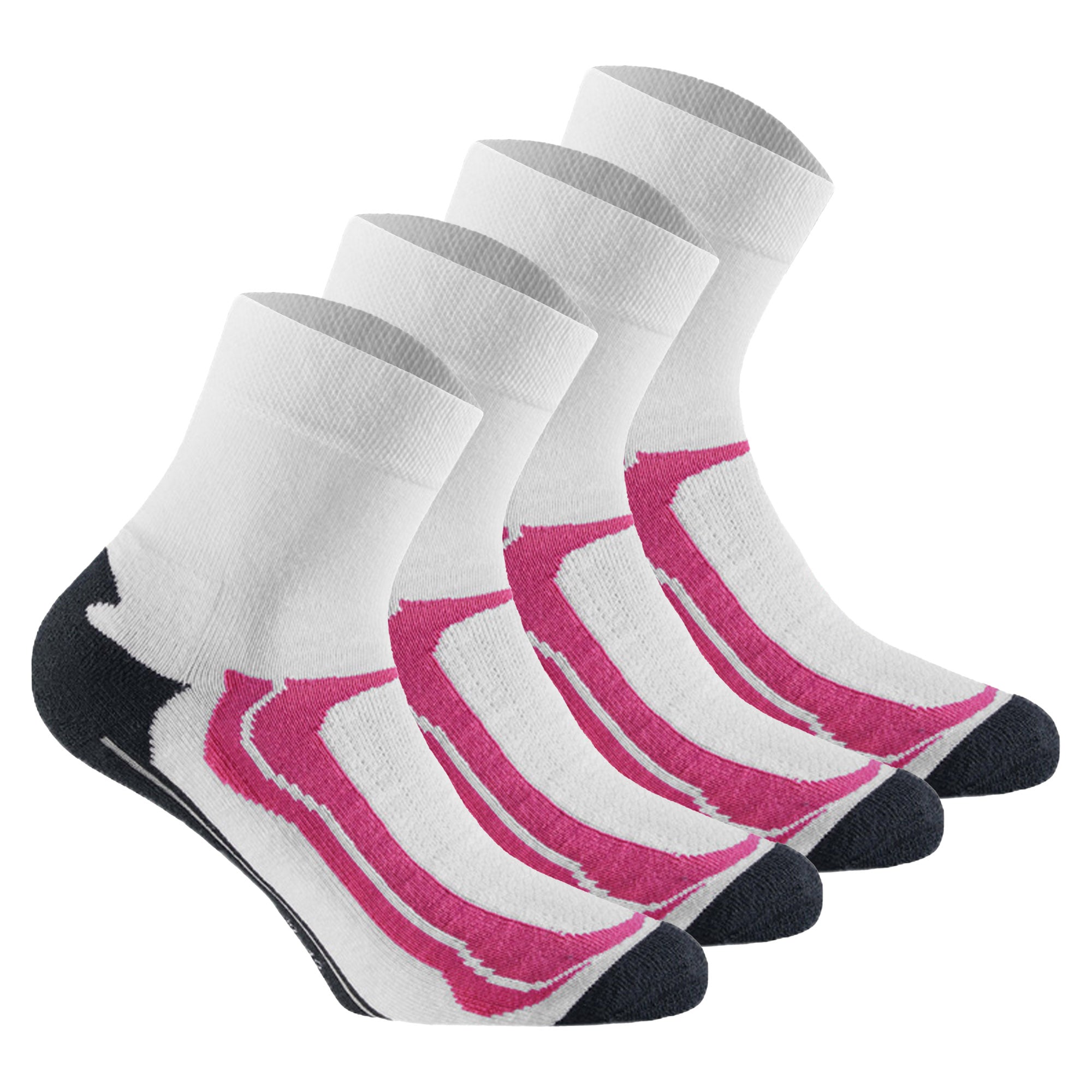Rohner Basic Unisex Quarter-Socken, 4er Pack - Quarter Sport, Baumwoll-Mix