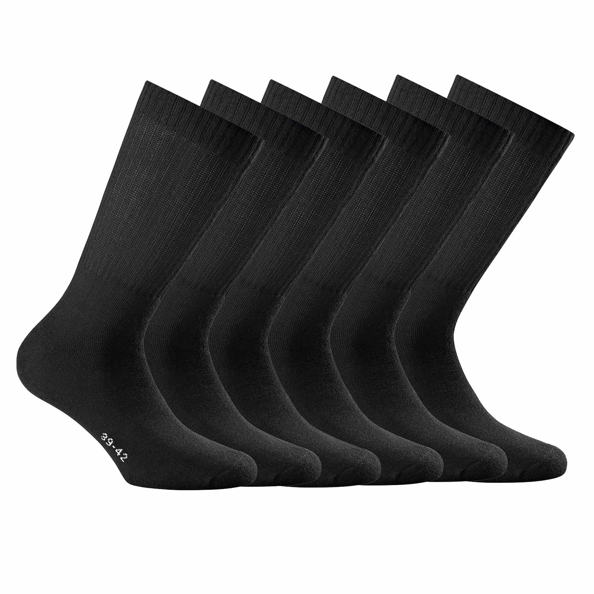 Rohner Basic Unisex Sports Socks, 6-pack - Basic Sport, solid color